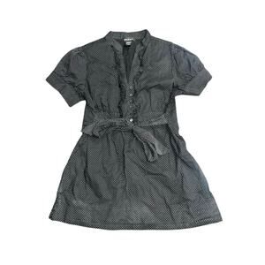 Sam & Max Polka Dot Ruffle Tie Blouse Size Large Career Office Pretty Chic